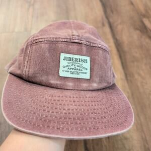 Jiberish Denver Skater Camp Hat Faded Distressed Adjustable